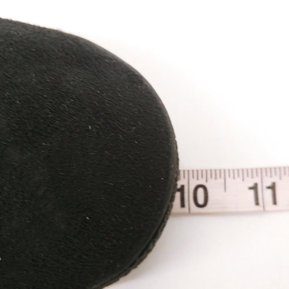 Isotoner Womens Mallory Microsuede Hoodback Slippers Clogs Faux Fur Black 6.5-7 - Picture 6 of 11